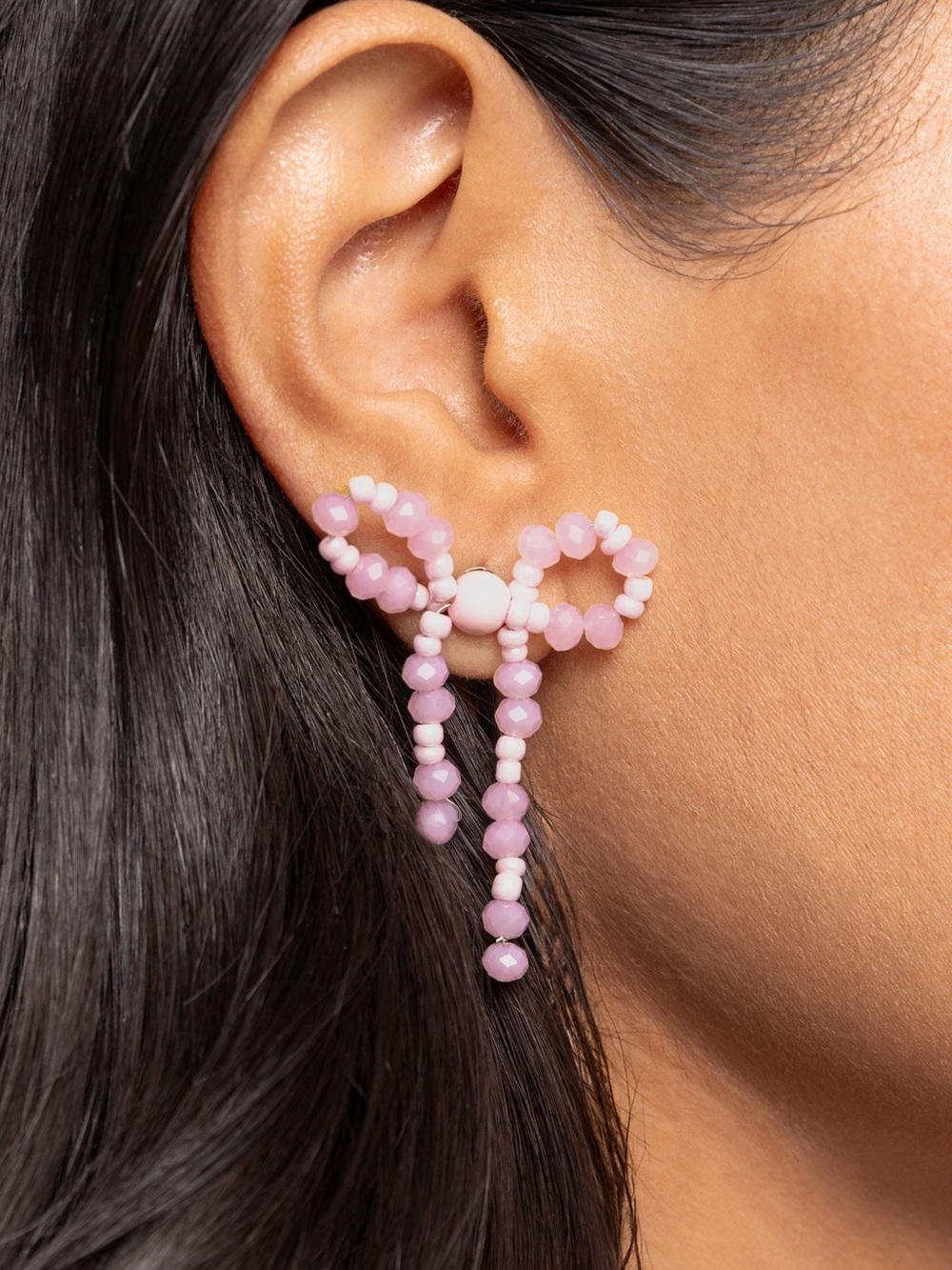 NWT Bow Must Go On Pink Post Earrings